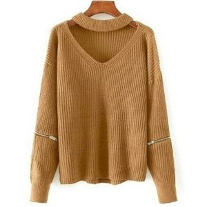 Trendy Cropped Sweater